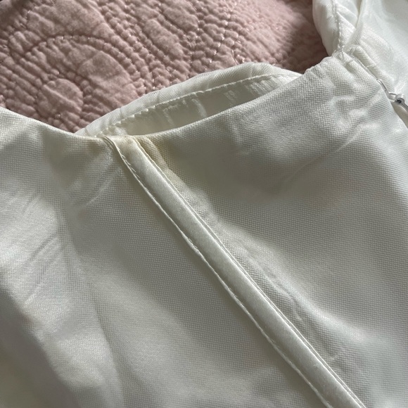 FAIRYTALE DREAM SHEER SLEEVE MINI DRESS WHITE - Picture 5 of 6